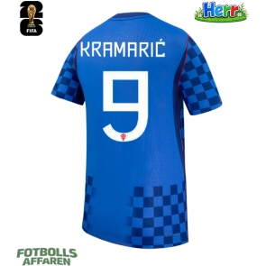 Kroatien Andrej Kramaric #9 Bortatröja VM 2026 Kortärmad